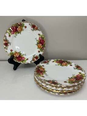 Royal Albert Old Country Roses Set of 7 Dessert 6" Plates
